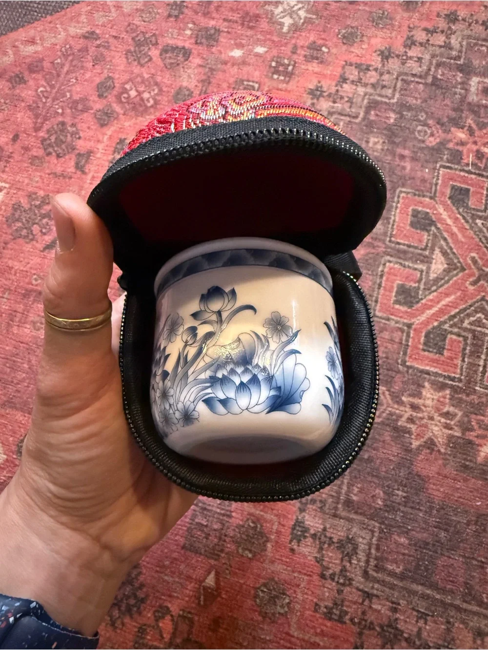 NWOT Travel Gongfu tea set. Porcelain